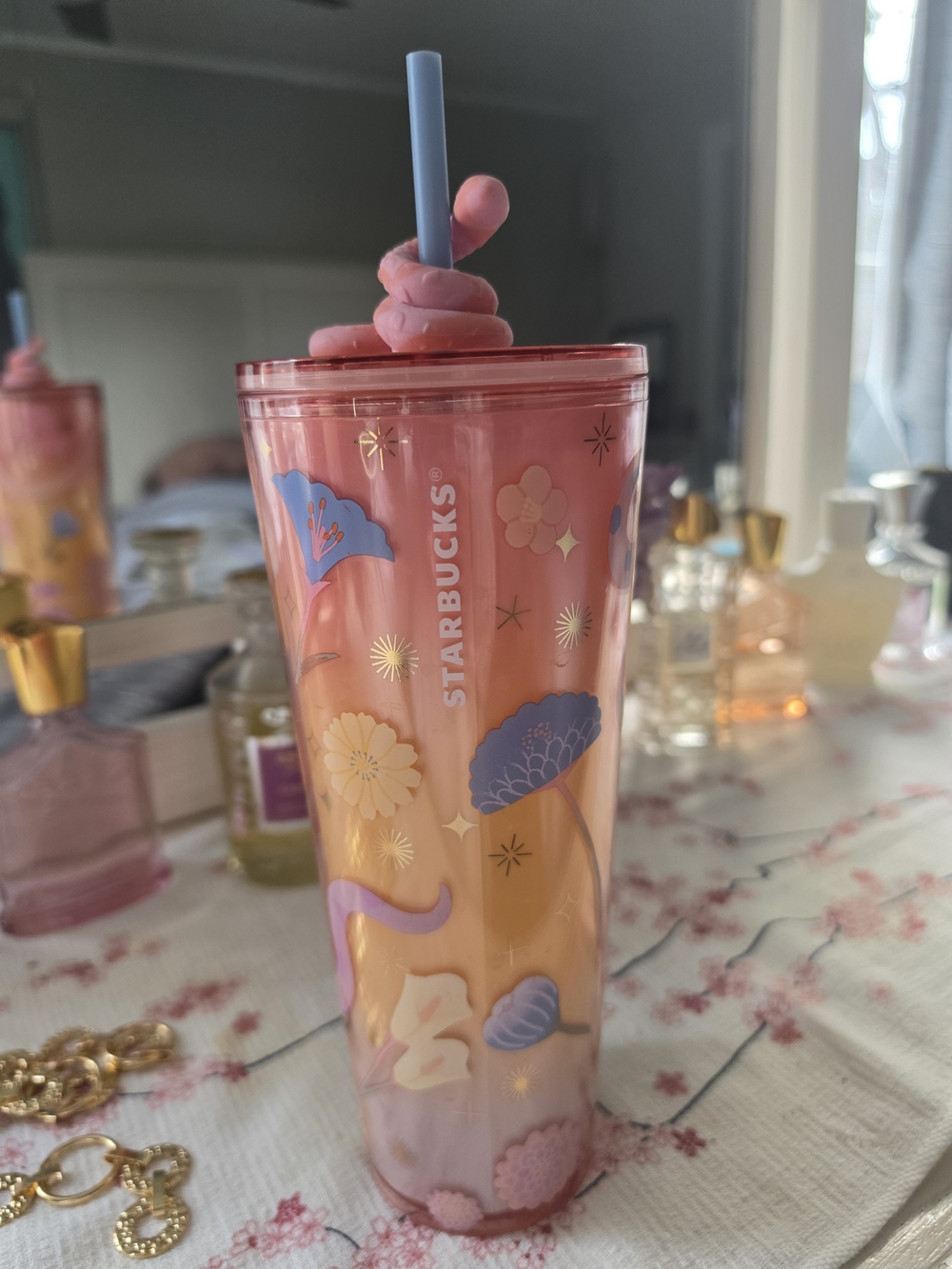 Starbucks Year of the Snake Cold Cup (24 oz) With Snake Topper
